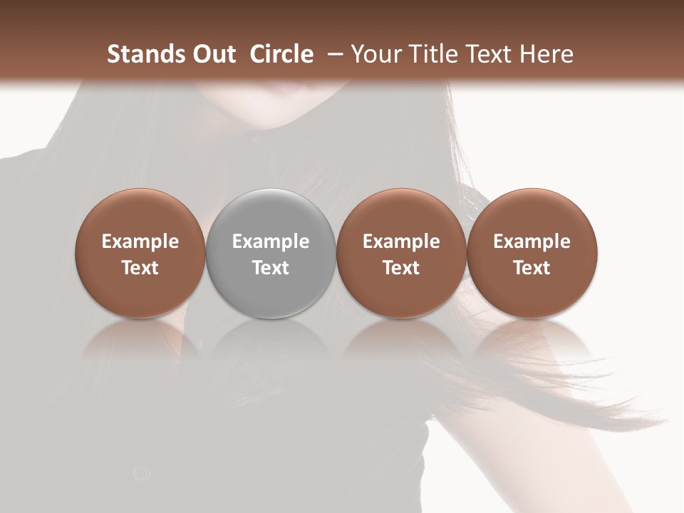 Model Brown Sensuality PowerPoint Template