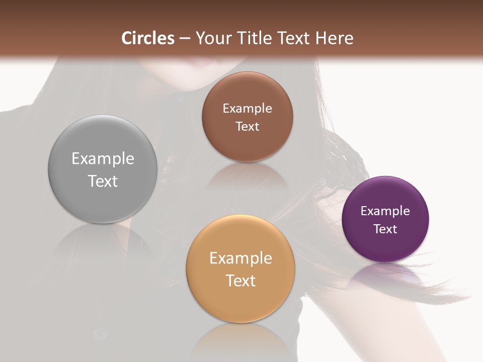 Model Brown Sensuality PowerPoint Template
