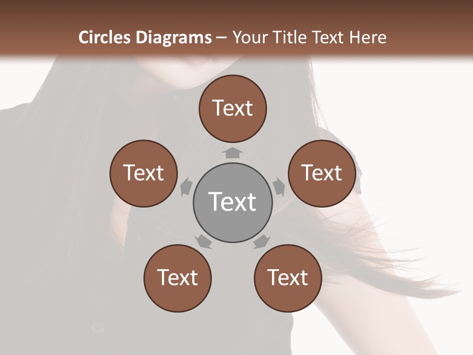 Model Brown Sensuality PowerPoint Template