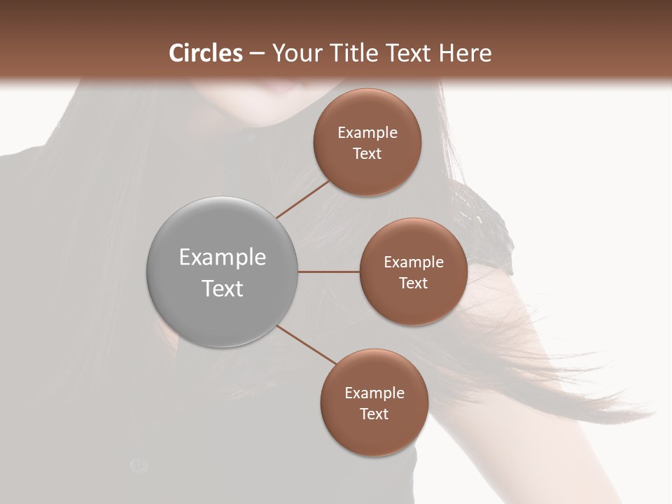 Model Brown Sensuality PowerPoint Template