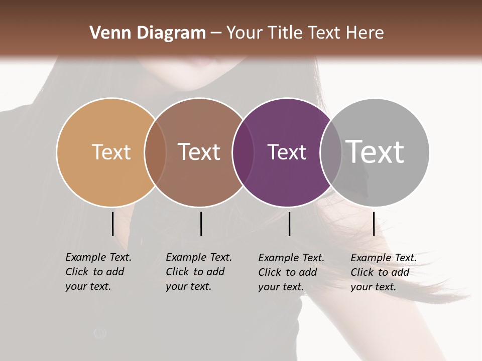 Model Brown Sensuality PowerPoint Template