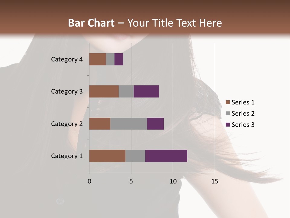 Model Brown Sensuality PowerPoint Template