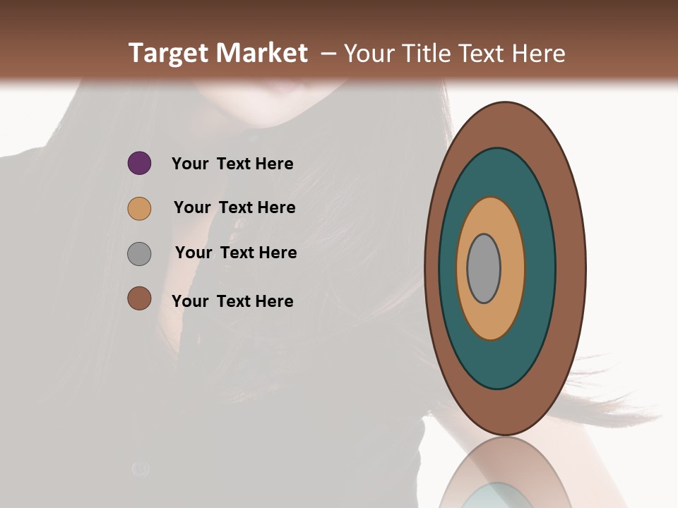 Model Brown Sensuality PowerPoint Template