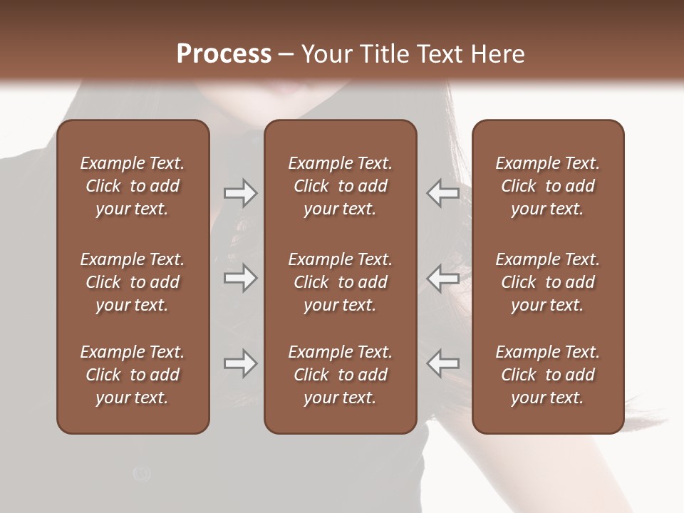 Model Brown Sensuality PowerPoint Template