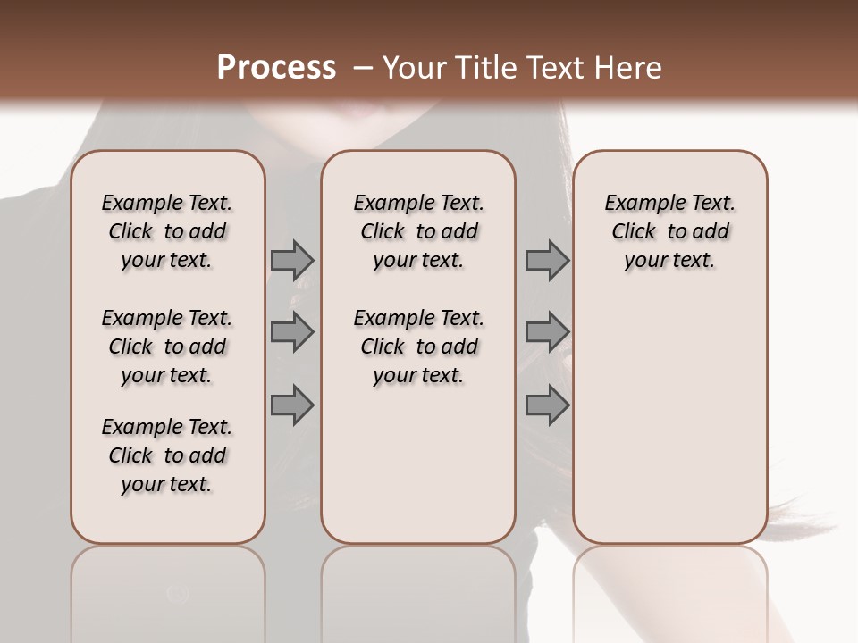 Model Brown Sensuality PowerPoint Template