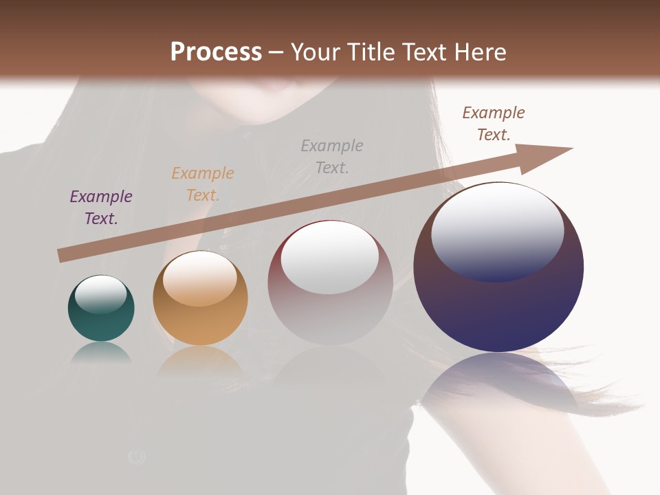 Model Brown Sensuality PowerPoint Template