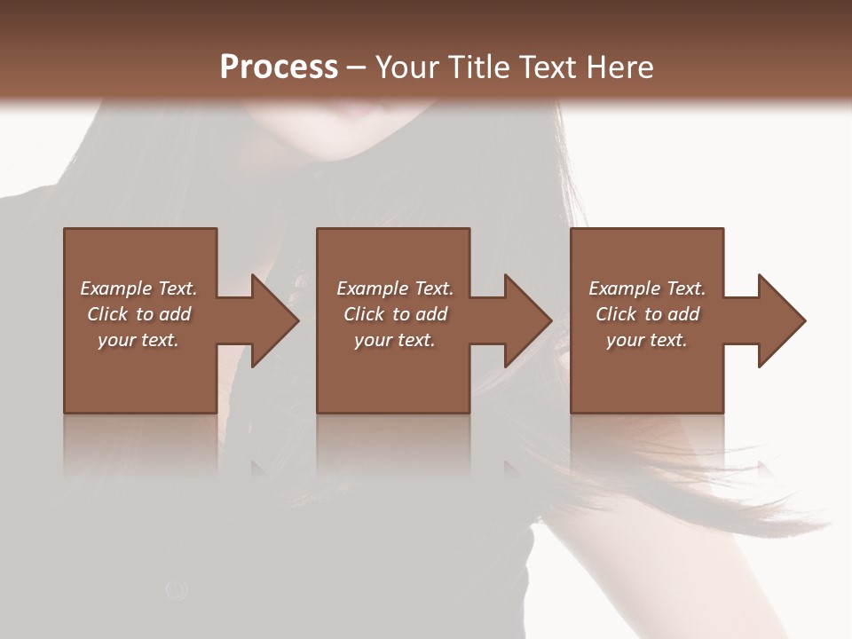 Model Brown Sensuality PowerPoint Template