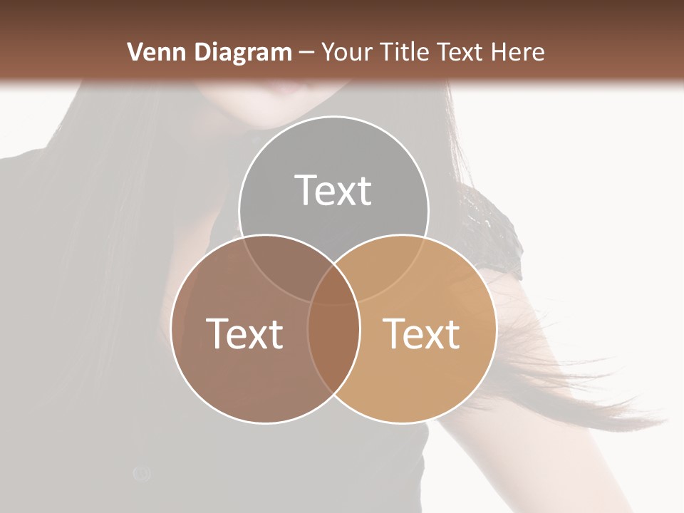 Model Brown Sensuality PowerPoint Template