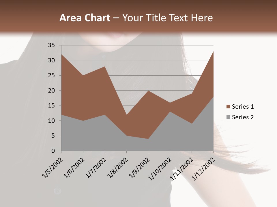 Model Brown Sensuality PowerPoint Template