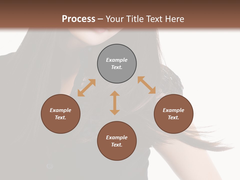 Model Brown Sensuality PowerPoint Template