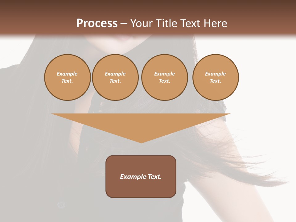 Model Brown Sensuality PowerPoint Template