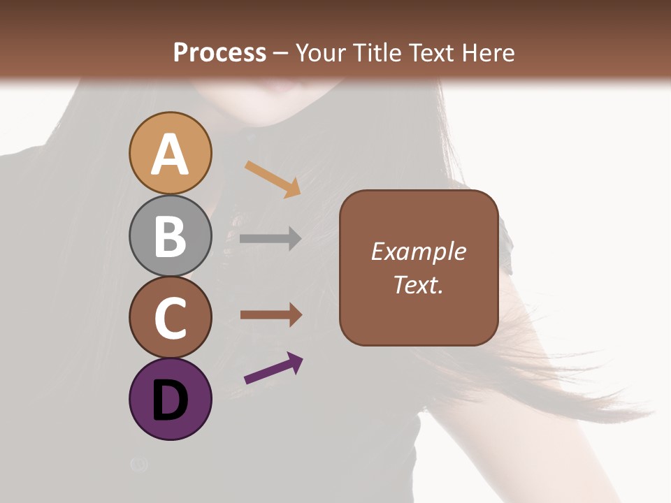 Model Brown Sensuality PowerPoint Template