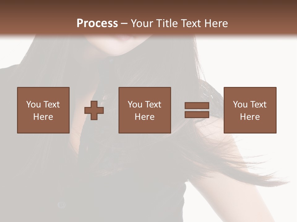 Model Brown Sensuality PowerPoint Template