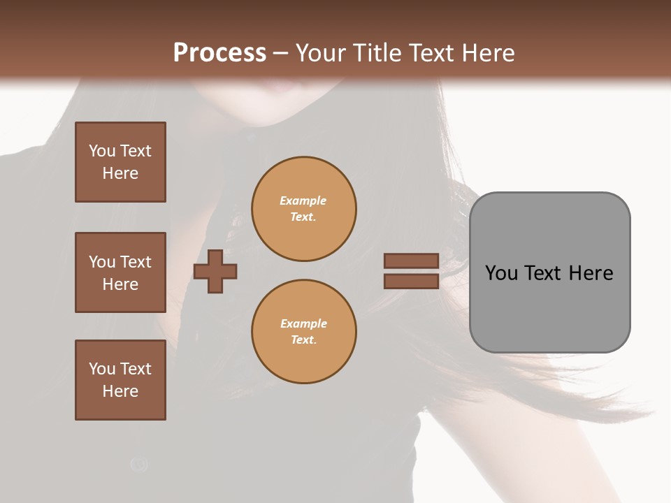 Model Brown Sensuality PowerPoint Template