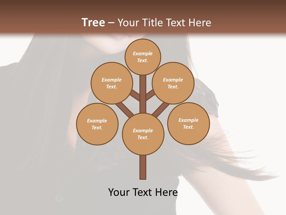 Model Brown Sensuality PowerPoint Template