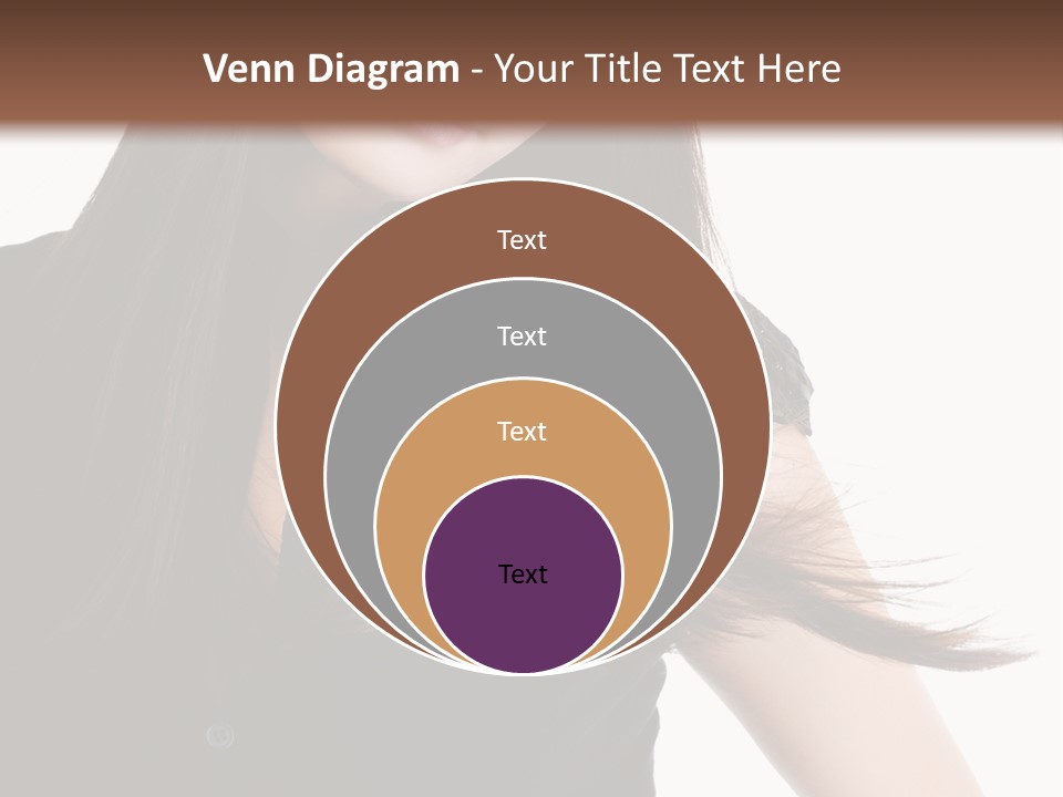Model Brown Sensuality PowerPoint Template