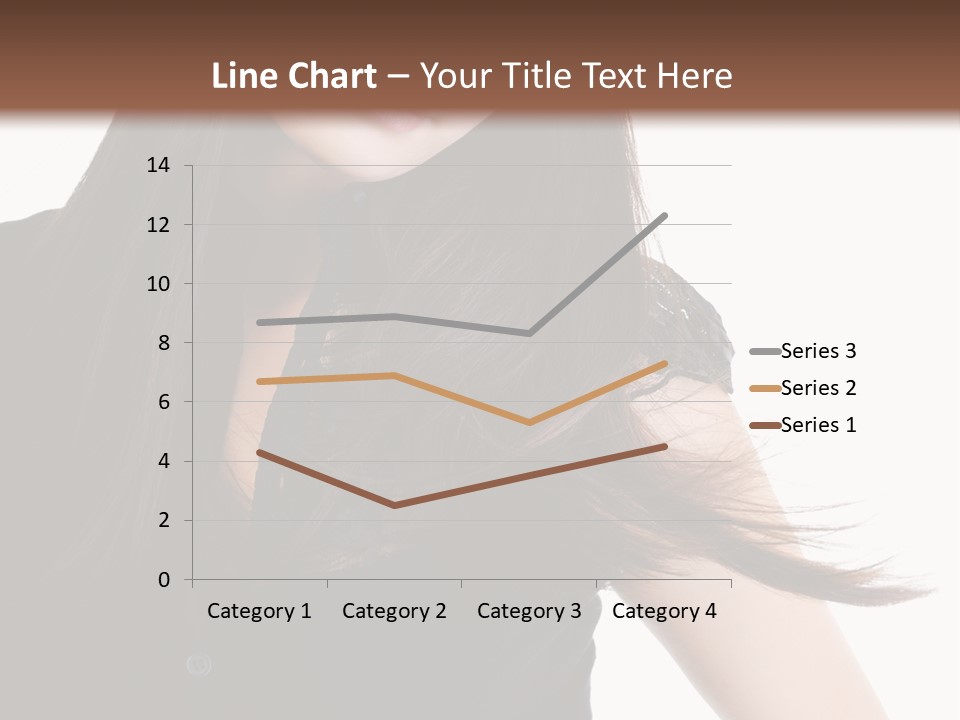 Model Brown Sensuality PowerPoint Template