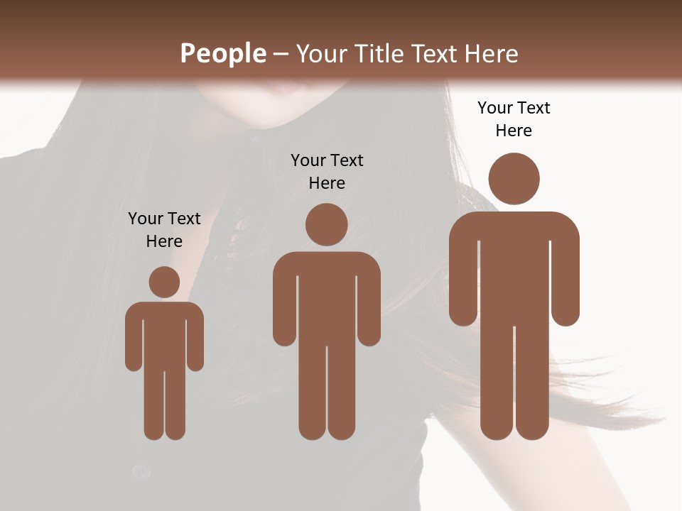 Model Brown Sensuality PowerPoint Template