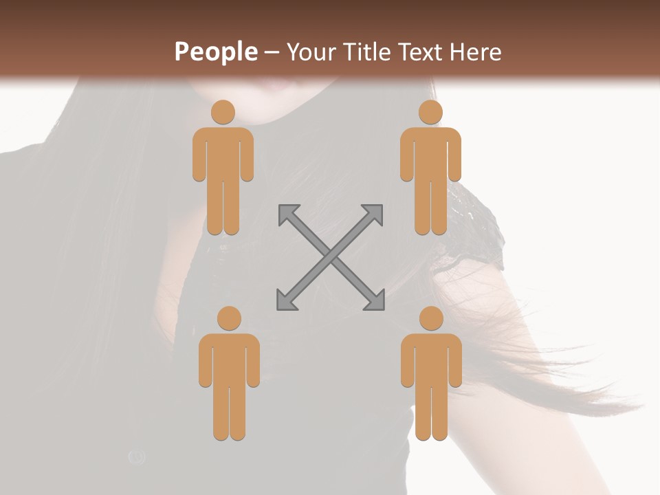 Model Brown Sensuality PowerPoint Template