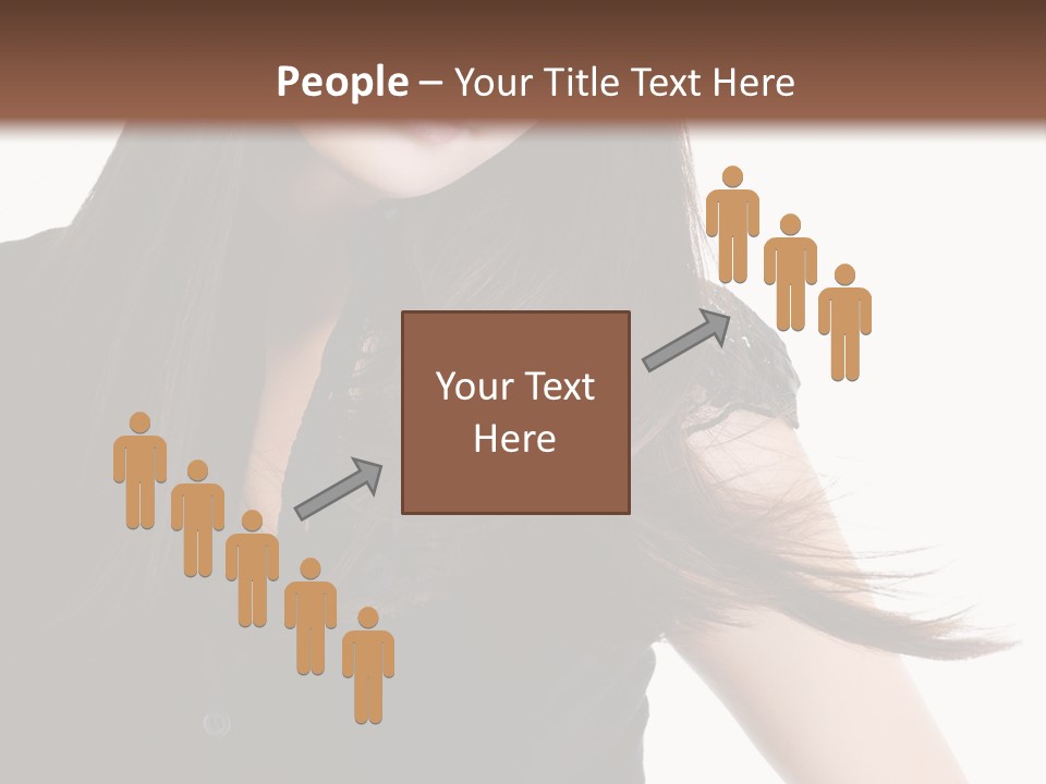 Model Brown Sensuality PowerPoint Template