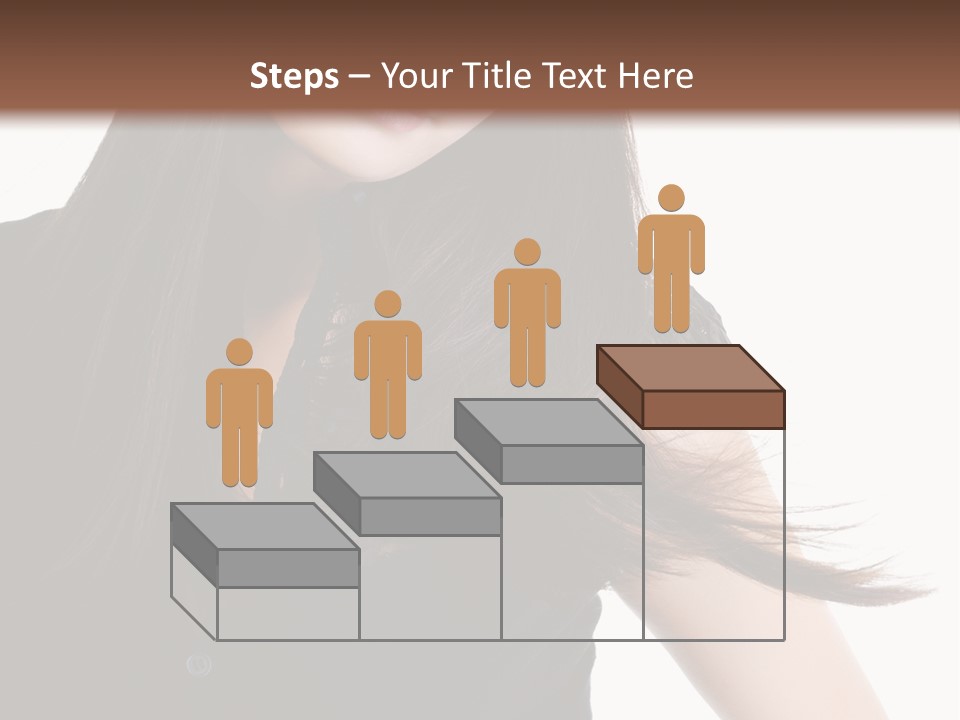 Model Brown Sensuality PowerPoint Template