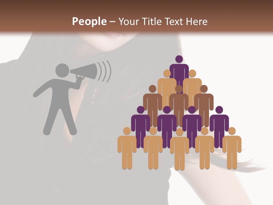 Model Brown Sensuality PowerPoint Template