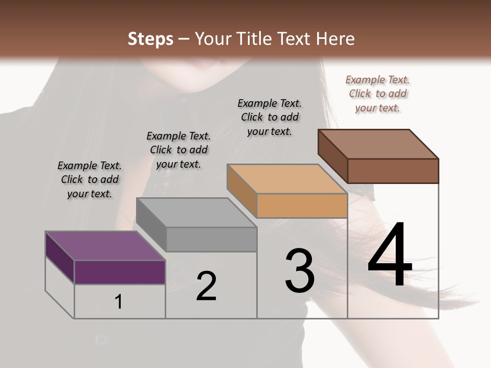 Model Brown Sensuality PowerPoint Template