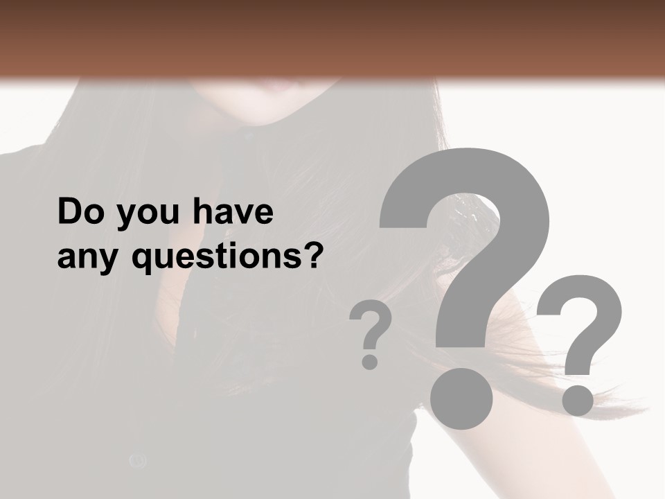 Model Brown Sensuality PowerPoint Template