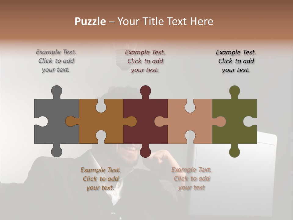 Light Background Armchair PowerPoint Template