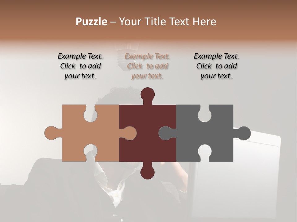 Light Background Armchair PowerPoint Template