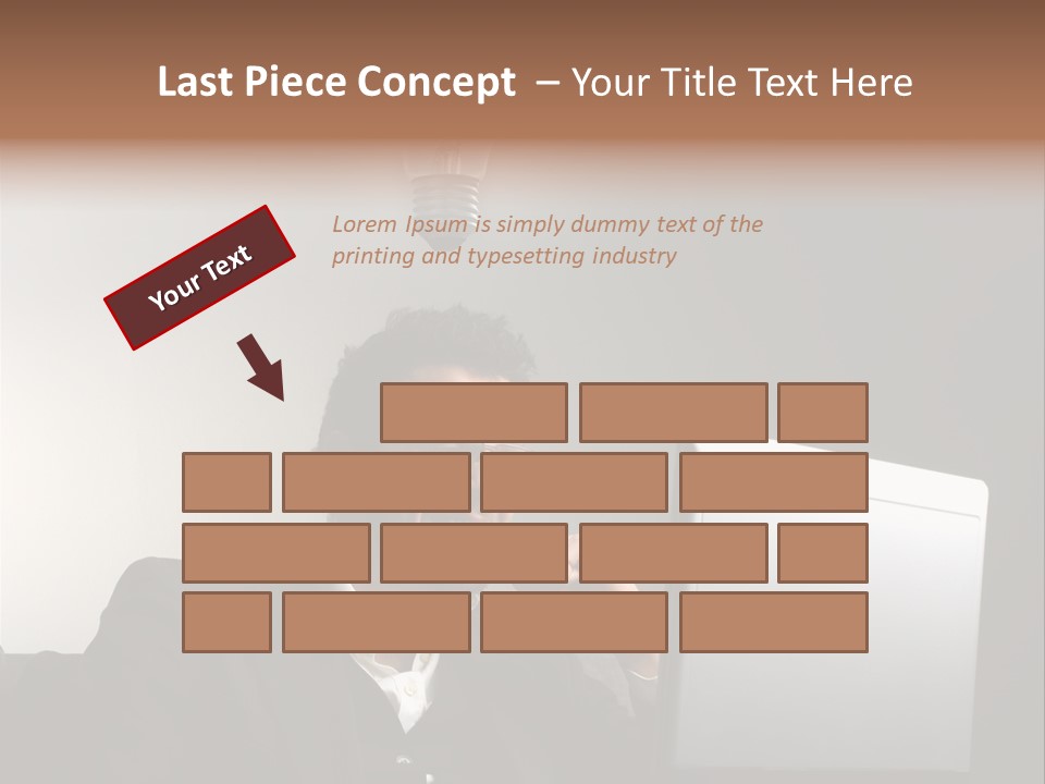 Light Background Armchair PowerPoint Template