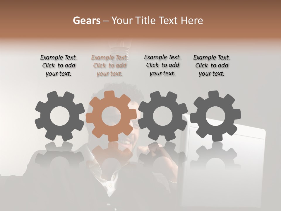 Light Background Armchair PowerPoint Template