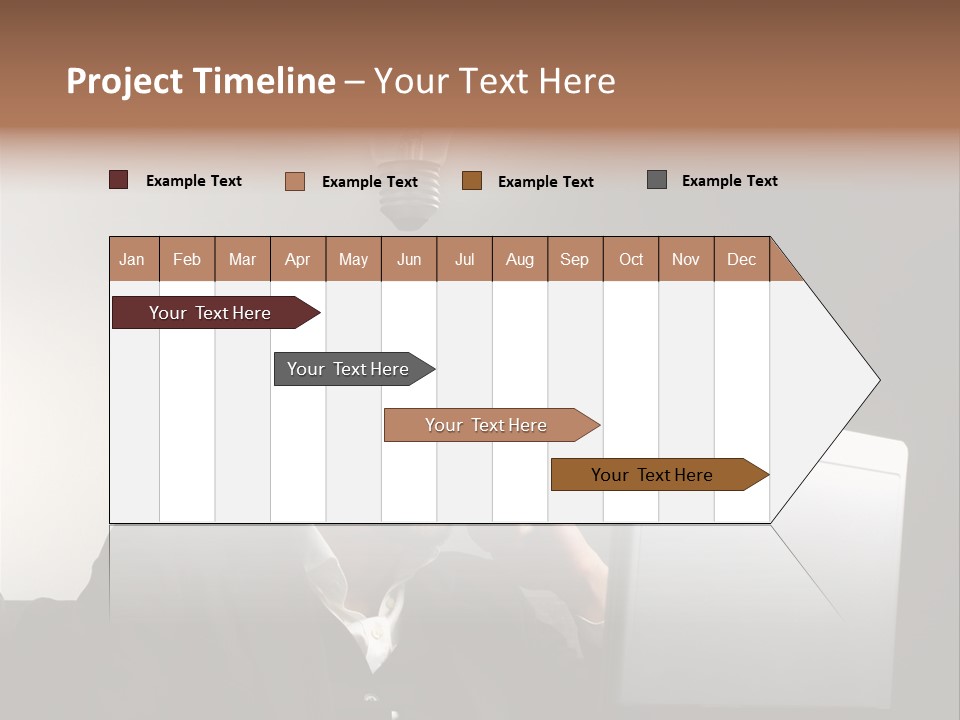 Light Background Armchair PowerPoint Template