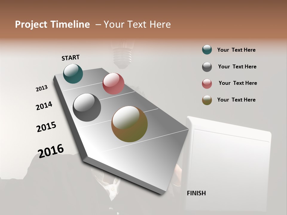 Light Background Armchair PowerPoint Template