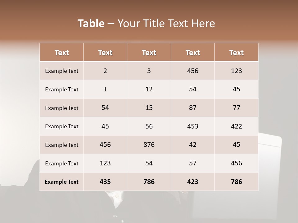 Light Background Armchair PowerPoint Template