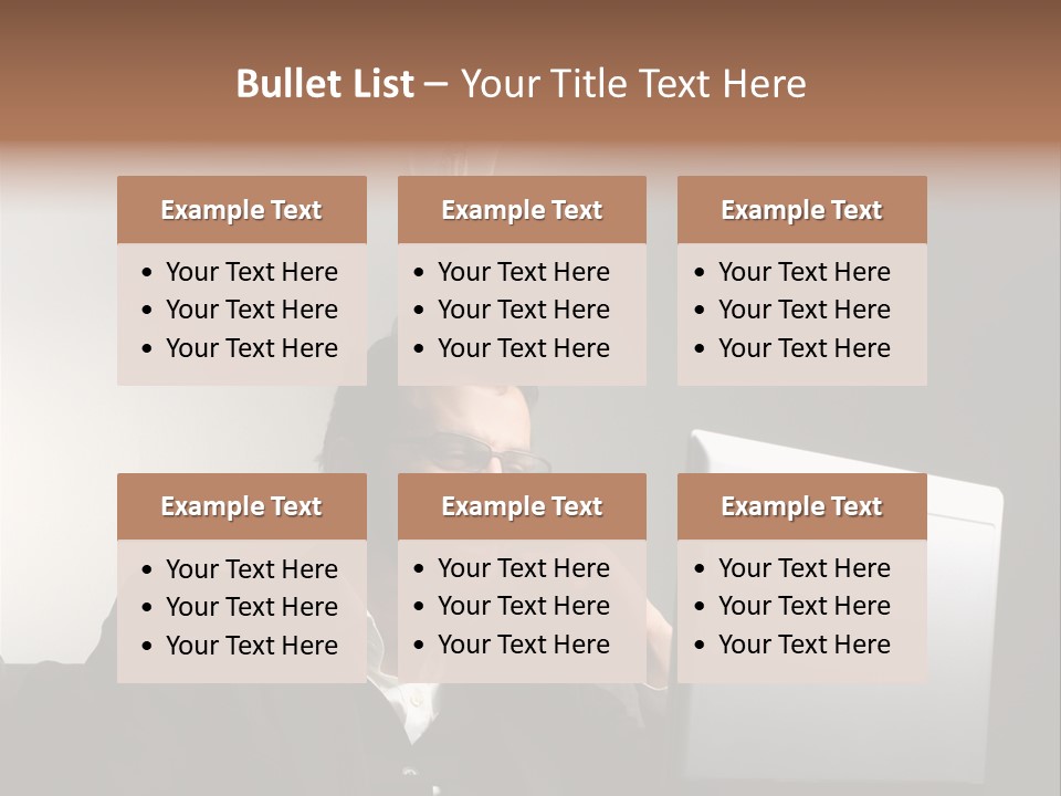 Light Background Armchair PowerPoint Template