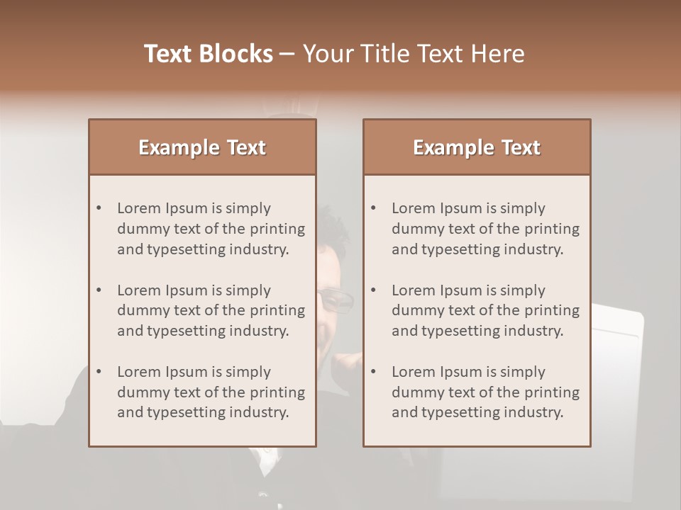 Light Background Armchair PowerPoint Template