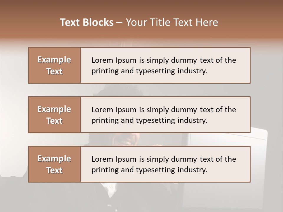 Light Background Armchair PowerPoint Template