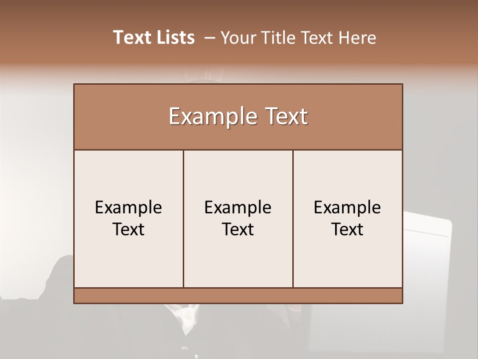 Light Background Armchair PowerPoint Template