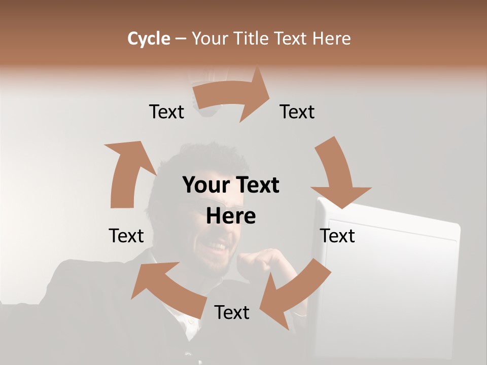 Light Background Armchair PowerPoint Template