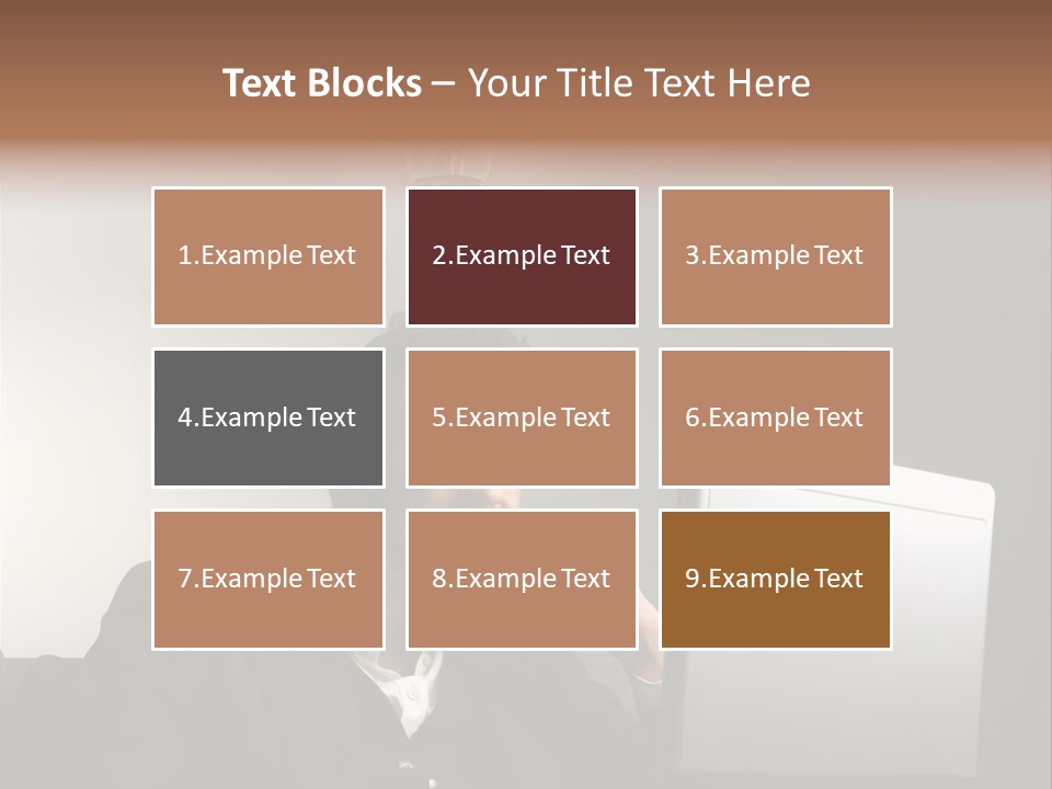 Light Background Armchair PowerPoint Template