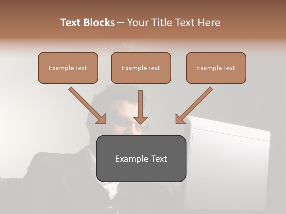 Light Background Armchair PowerPoint Template