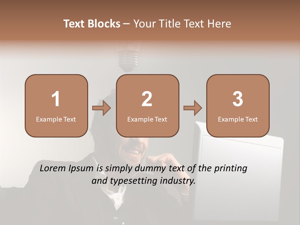 Light Background Armchair PowerPoint Template