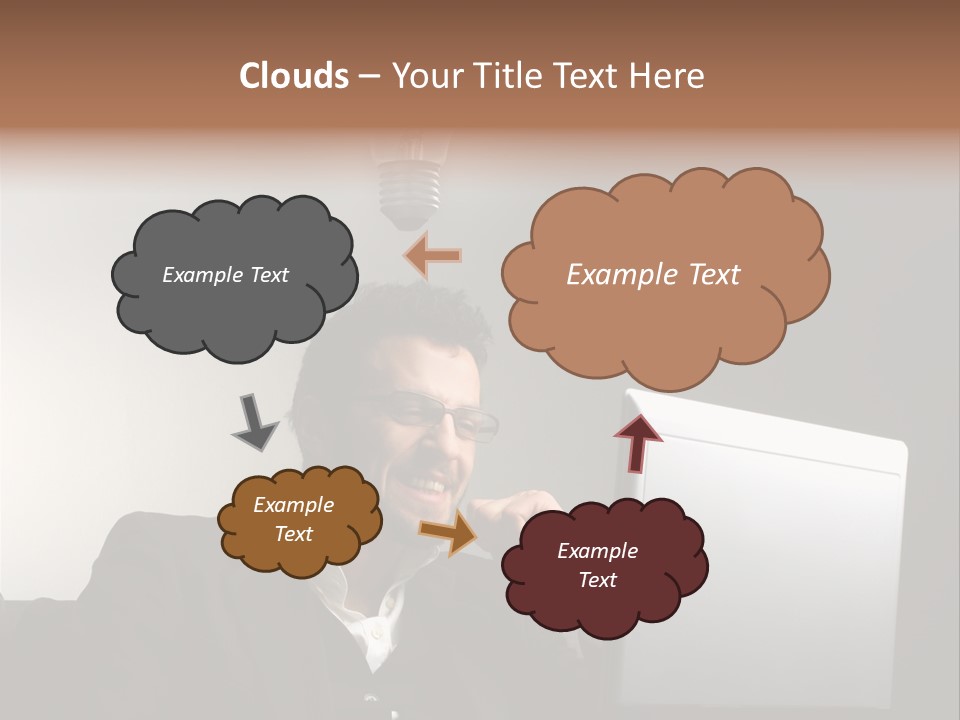 Light Background Armchair PowerPoint Template