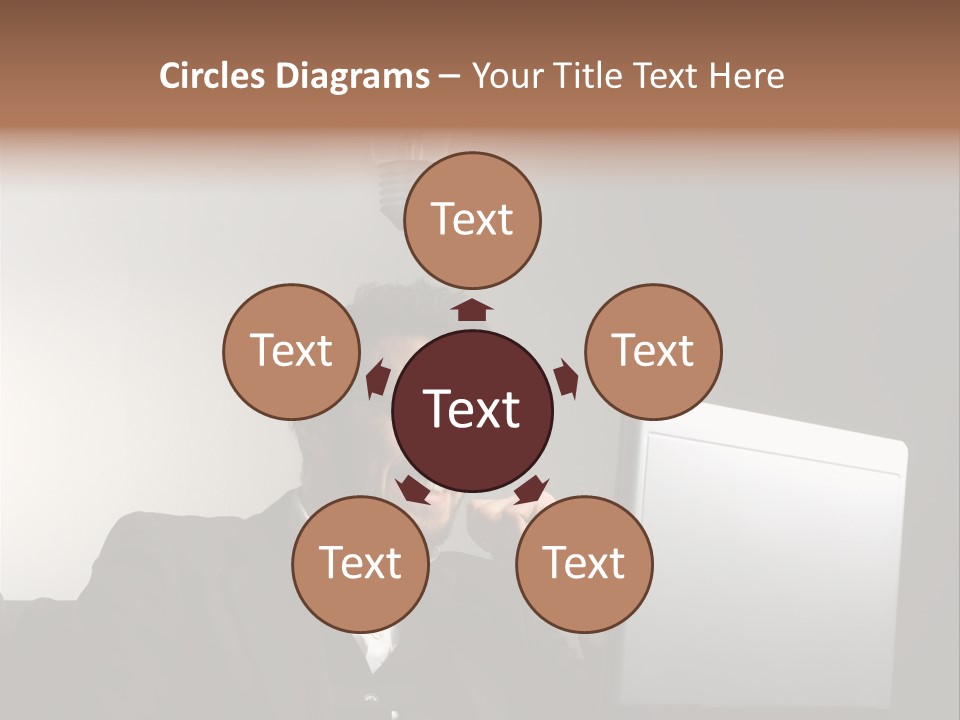 Light Background Armchair PowerPoint Template