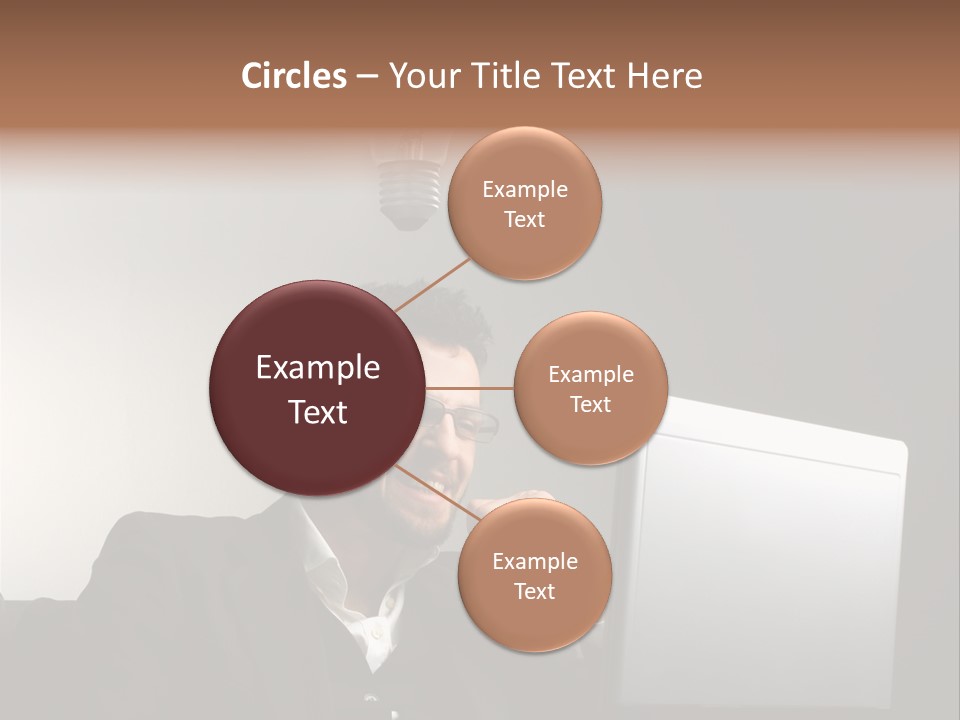 Light Background Armchair PowerPoint Template