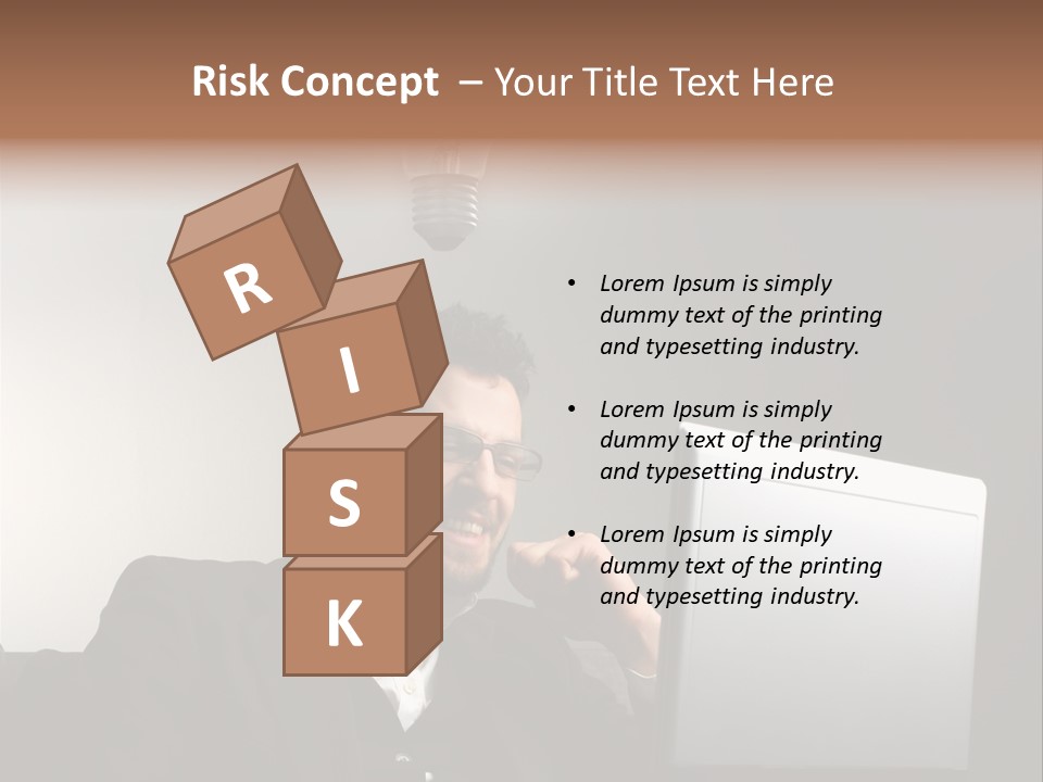 Light Background Armchair PowerPoint Template