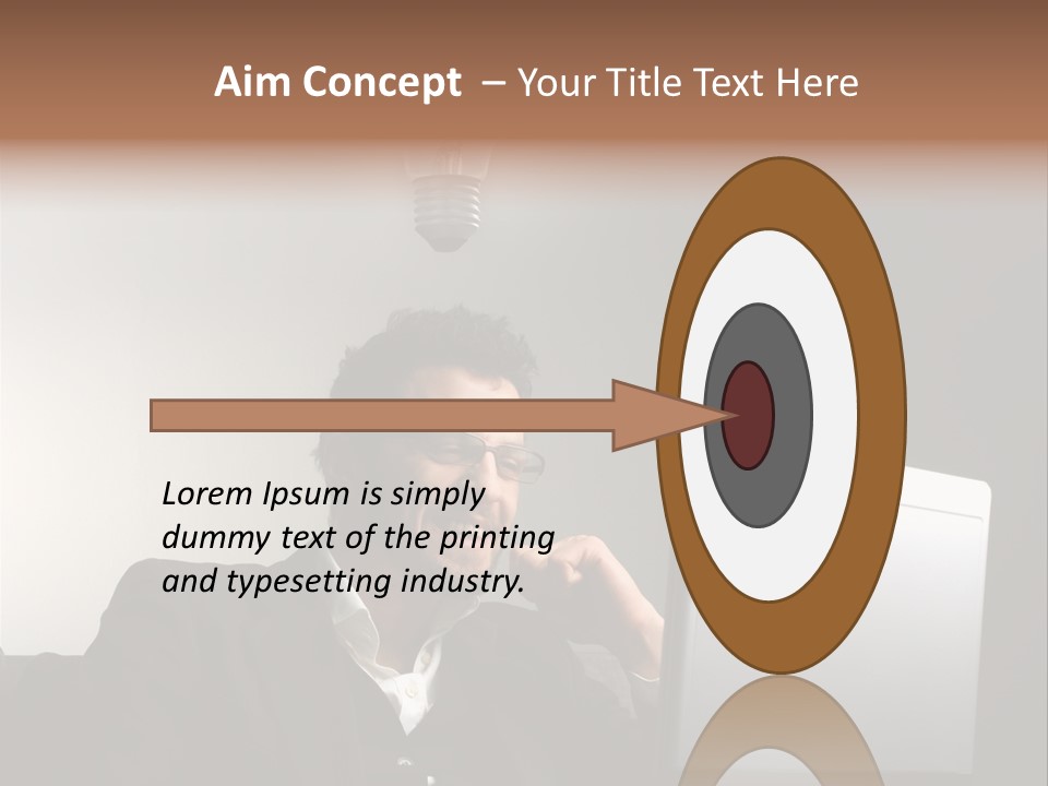 Light Background Armchair PowerPoint Template