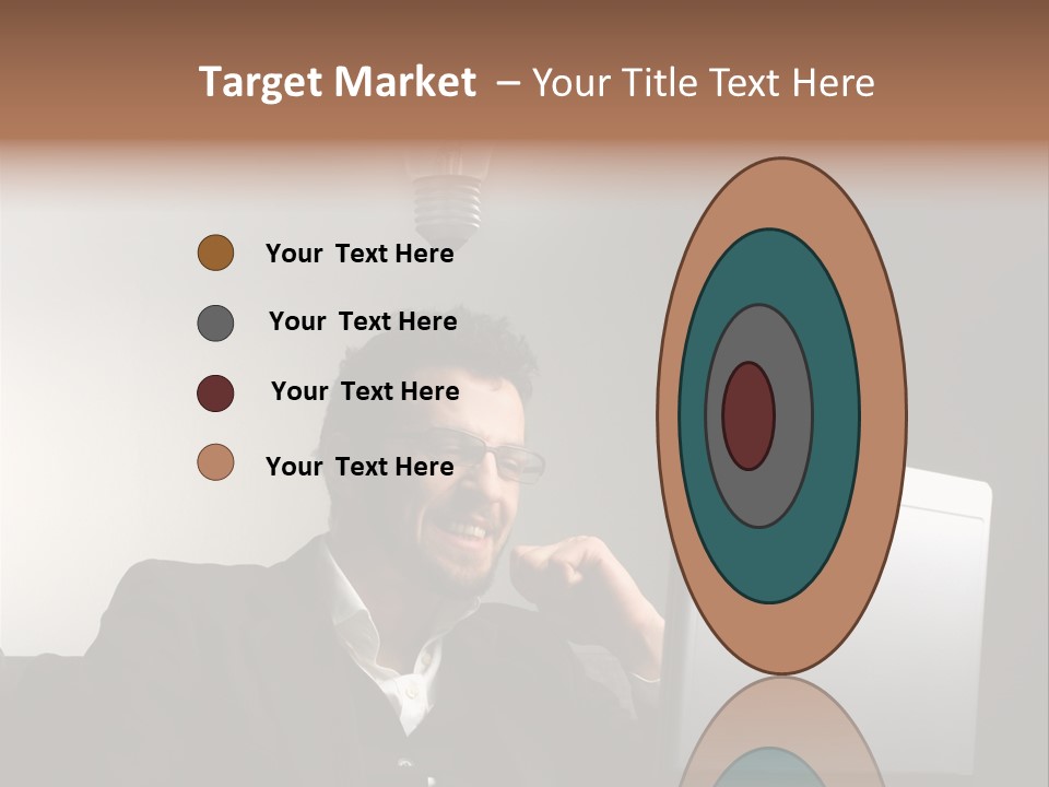 Light Background Armchair PowerPoint Template