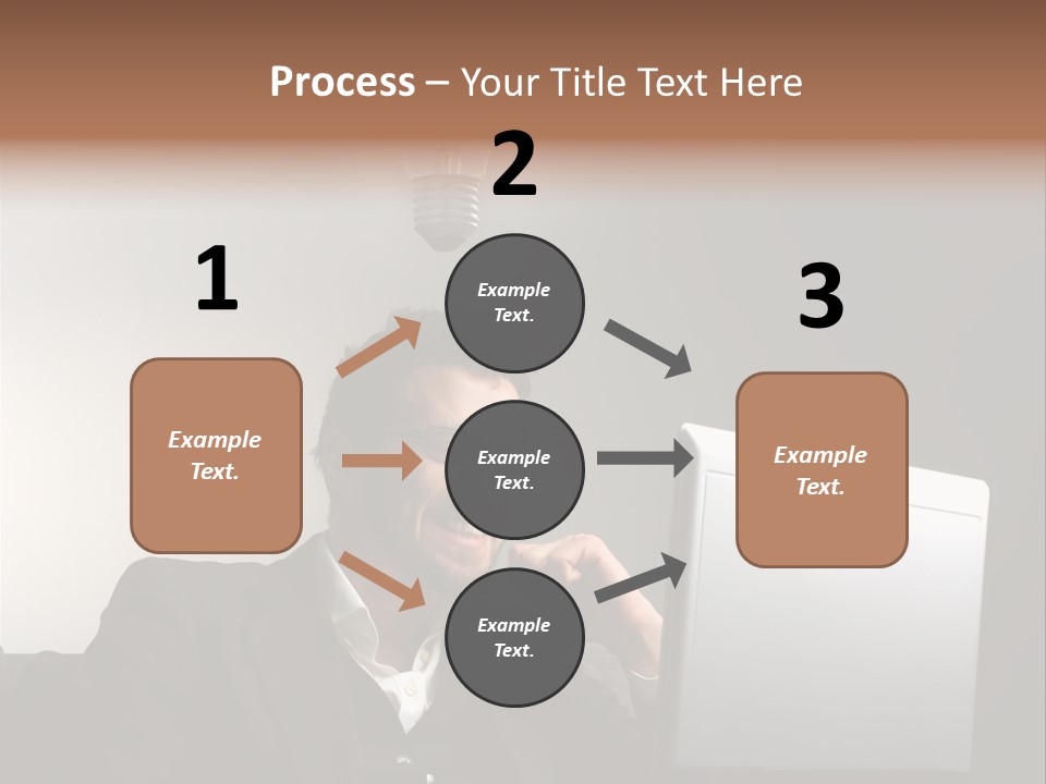 Light Background Armchair PowerPoint Template